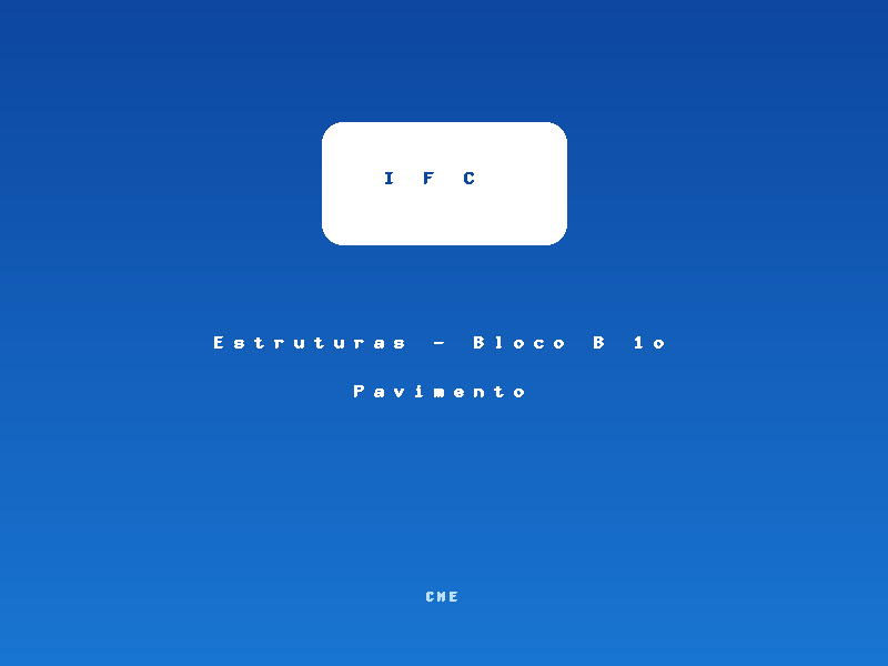Miniatura de Estruturas - Bloco B 1o Pavimento